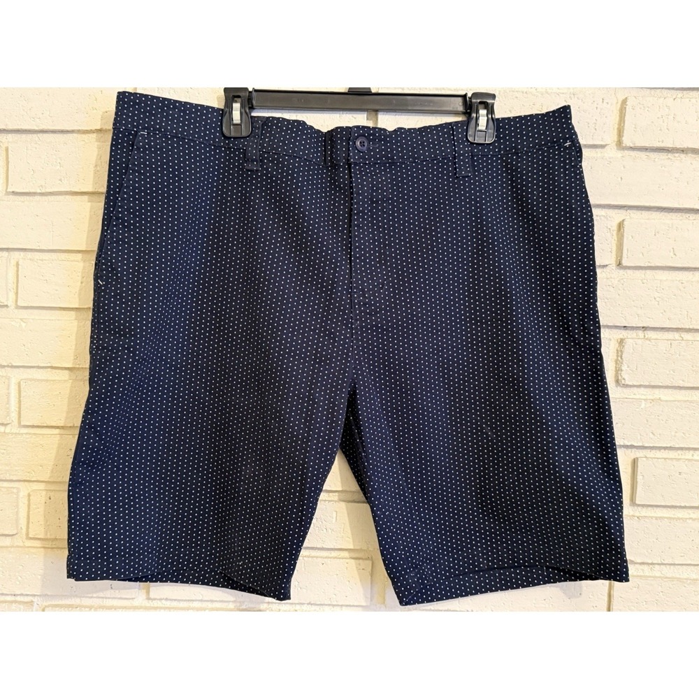 Rugby‎ University Stretch Navy Polka Dot Chino Shorts Size 40